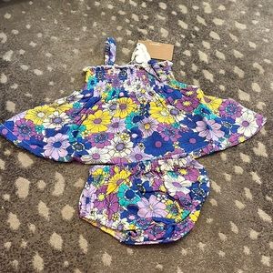 Brand New Angel Dear Dress with matching bloomers size 12-18 months